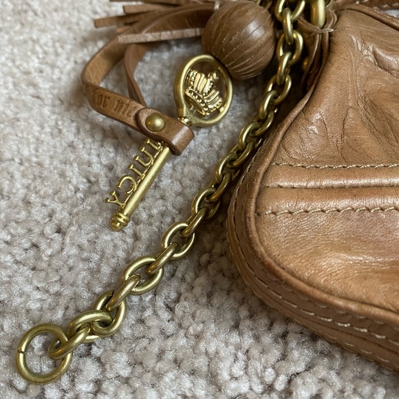 Juicy Couture Tan Leather Wristlet - Picture 4 of 6